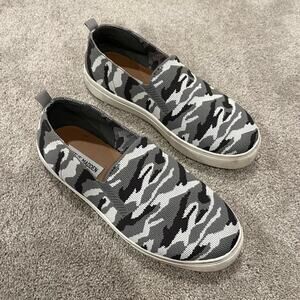 Steve Madden‎ Women's Maygee Sneaker Sz 9.5 Grey and White Camo